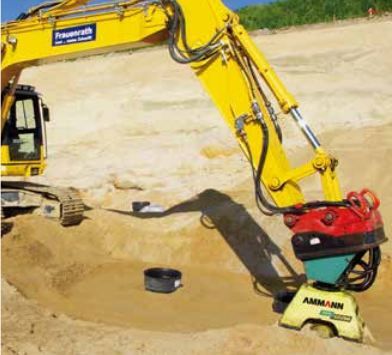 Plaque de compactage adaptable pour pelle de 10 à 40 tonnes - Ammann France - APA 100/88 avec système de limitation de vibration_4