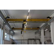 Pont roulant supérieur monopoutre ou bipoutre avec une capacité de charge jusqu'à 5000 kg - système autoportant - GIS_5