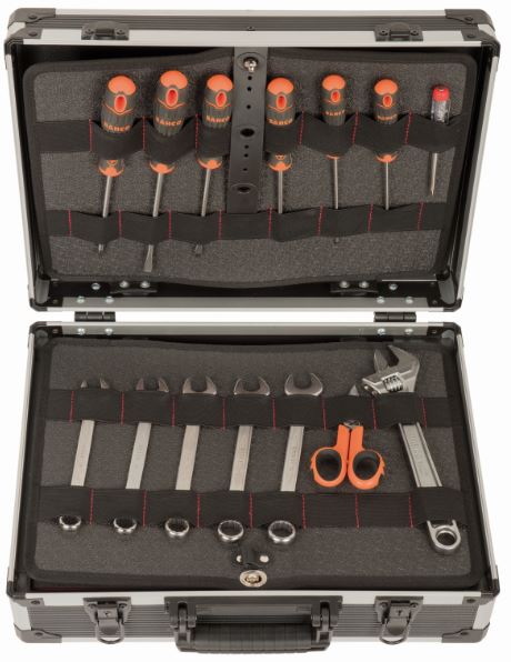 Caisse à outils Aluminium - 145 pcs - 4750ALC01FF1 avec boîtier robuste et outils variés_4