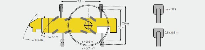 Mk 88-4.1 grues automotrices - Liebherr - capacité de levage max 8000 kg - portée max 45m - hauteur de crochet 59,10m_4