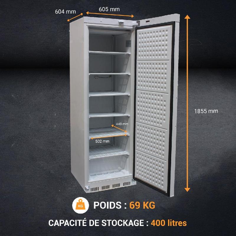 Armoire congélateur laquée blanc 400 litres | L2g - AW-RN400_4