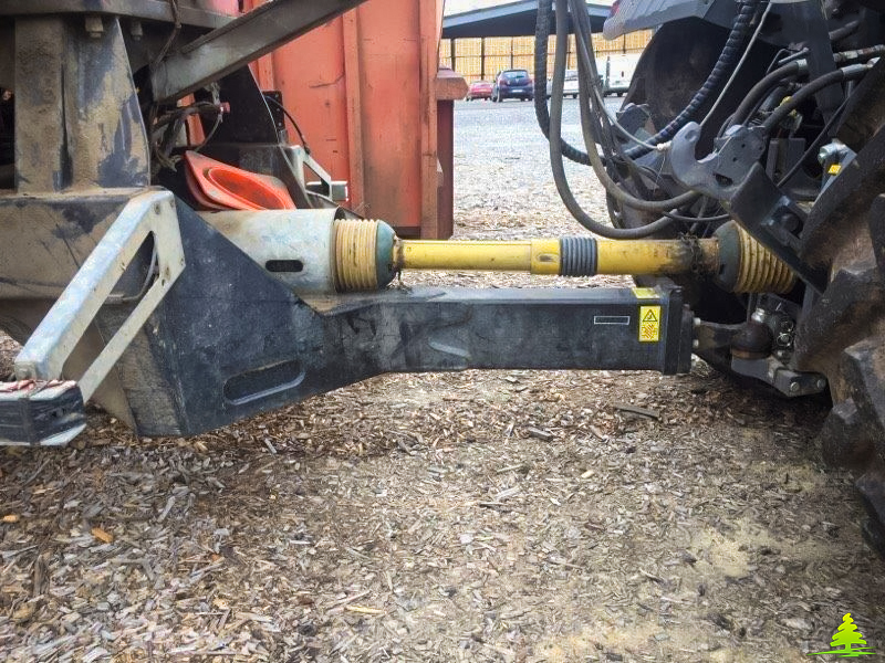Broyeur forestier sur essieux tandem avec freins pneumatiques