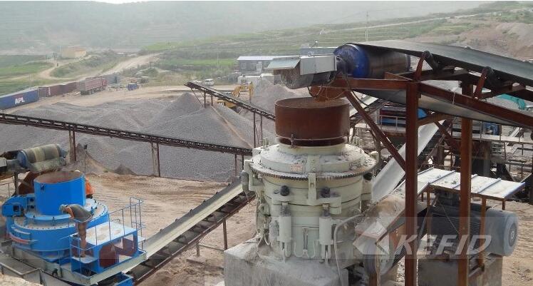 Concassage et criblage pour roche volcanique 0-5mm - concasseur à cône et broyeur à sable VSI_4