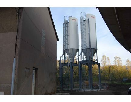 Silo industriel sur portique en acier galvanisé 4 pieds, capacité jusqu'à 200 m3 - ROUSSEAU_4