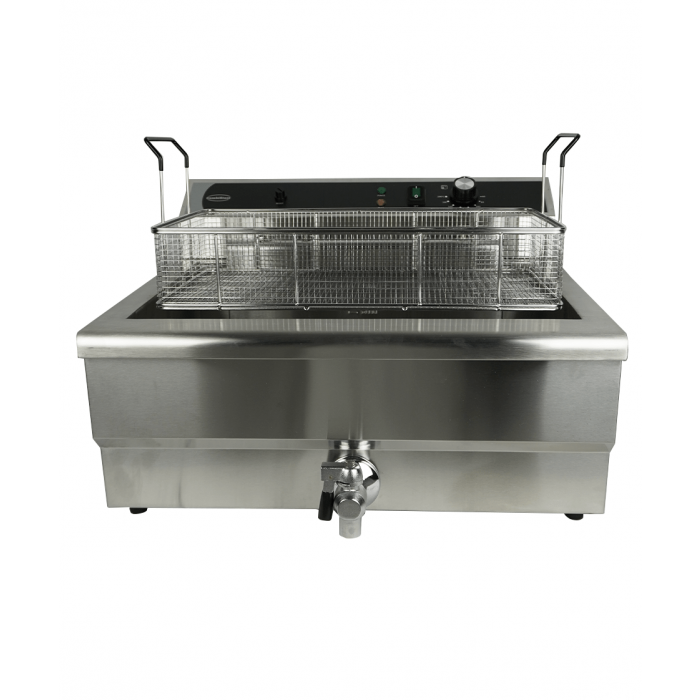 Friteuse posable électrique 25l - avec robinet de vidange 7518.0210 COMBISTEEL_4