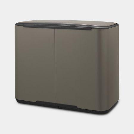 Poubelle à pédale Brabantia Bo -11 + 23 litres - Platinum UGS121203_4