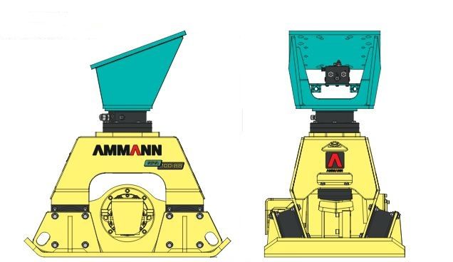 Plaque de compactage adaptable pour pelle 12 à 40 tonnes - Ammann France - APA 100/88 2M - Largeur 880 mm_4