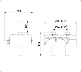 GD-2 - Crics de fosse hydropneumatiques AC Hydraulic - capacité : 10 / 15 / 20 T - avec double vérin_4