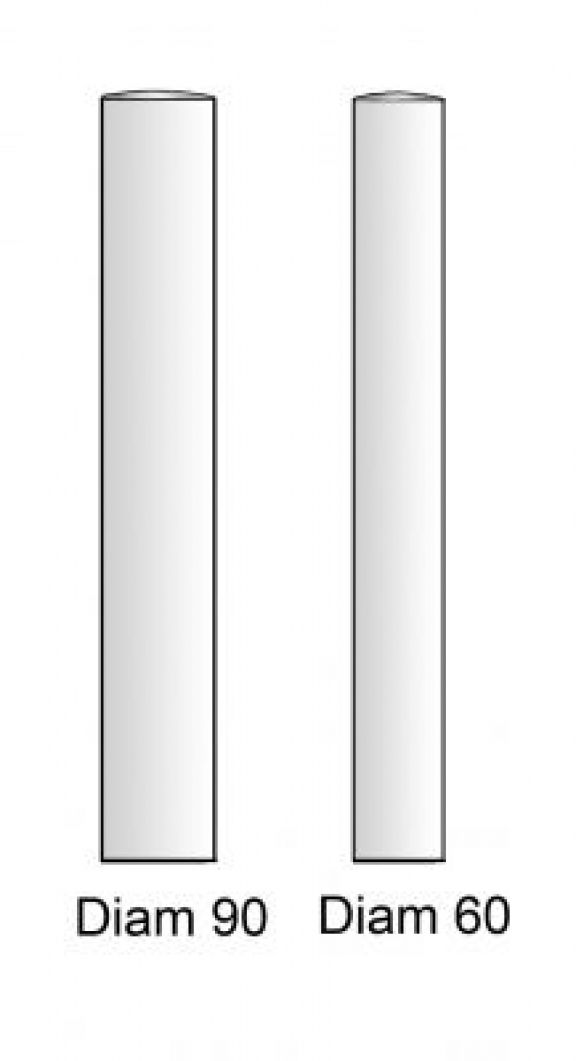 Potelet ou Borne en inox - à sceller ou amovible - Diamètre 90 mm - Norme TRAT1225621A_4