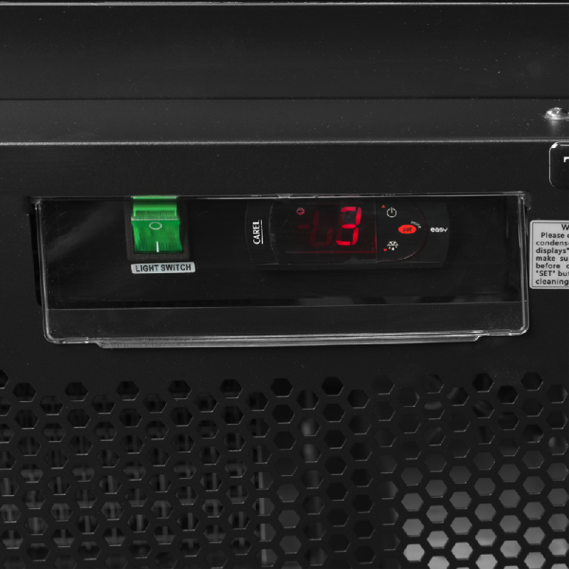 Réfrigérateur vitré Noir RAL9005 - | Tefcold - AtomMaxiC3DBB_4