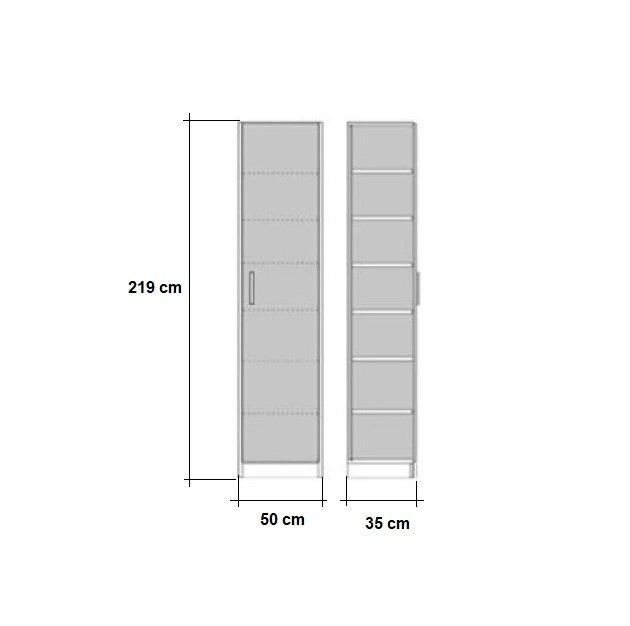 Lit escamotable Dynamo Sofa - Accoudoirs blancs - Tissu gris - Couchage 90x200 cm - L : 205 cm_4