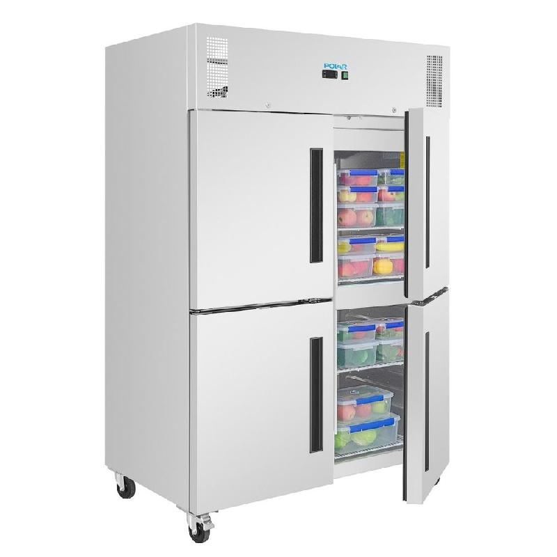 Armoire réfrigérée positive inox - 4 portillons - GN série G - 1200L - Polar - PG053_4