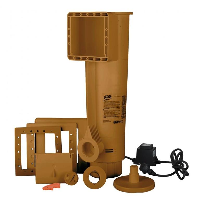 Piscine ovale acier 5,27m x 3,27m x h: 1,22m - imitation bois - filtration à cartouche - renforts apparents_4