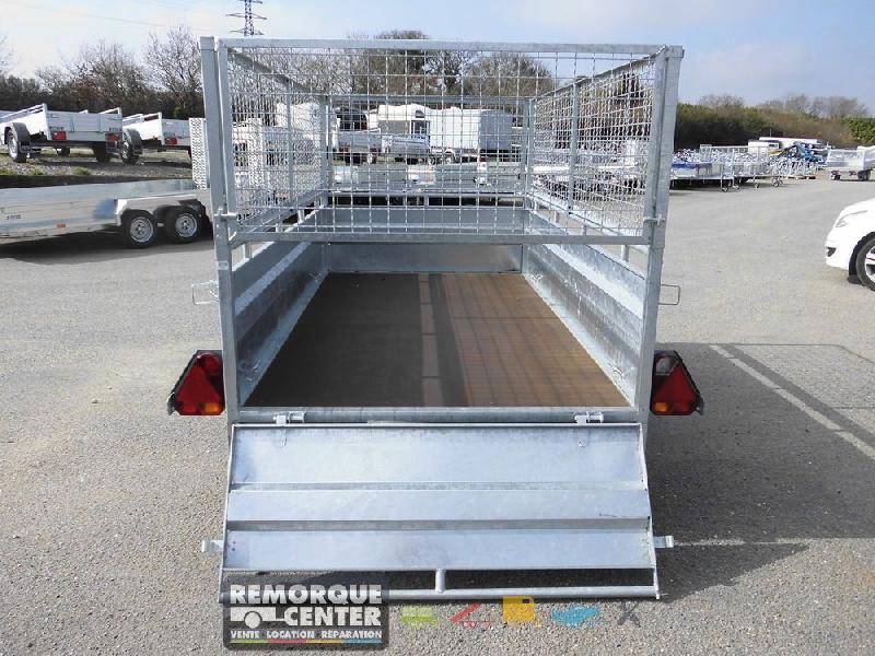Remorque polyvalente Lider Robust 2M50 - 1 essieu freiné - PTAC 1300 kg - 253 x 134 x H50 cm - Reference GH146-IFW - 2 rampes_4