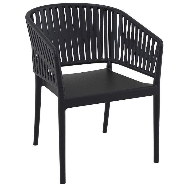 Fauteuil restaurant moderne Noa - NOIR_4