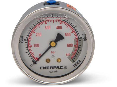 G2537R, Manomètre, 63 mm Face, Raccordement centre arrière, Bain de glycérine, 700 bar pression maximale_4