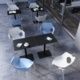 Manta - Chaises empilables jusqu'à 4 pièces - Coque en polypropylène avec structure en acier - Ibebi_4