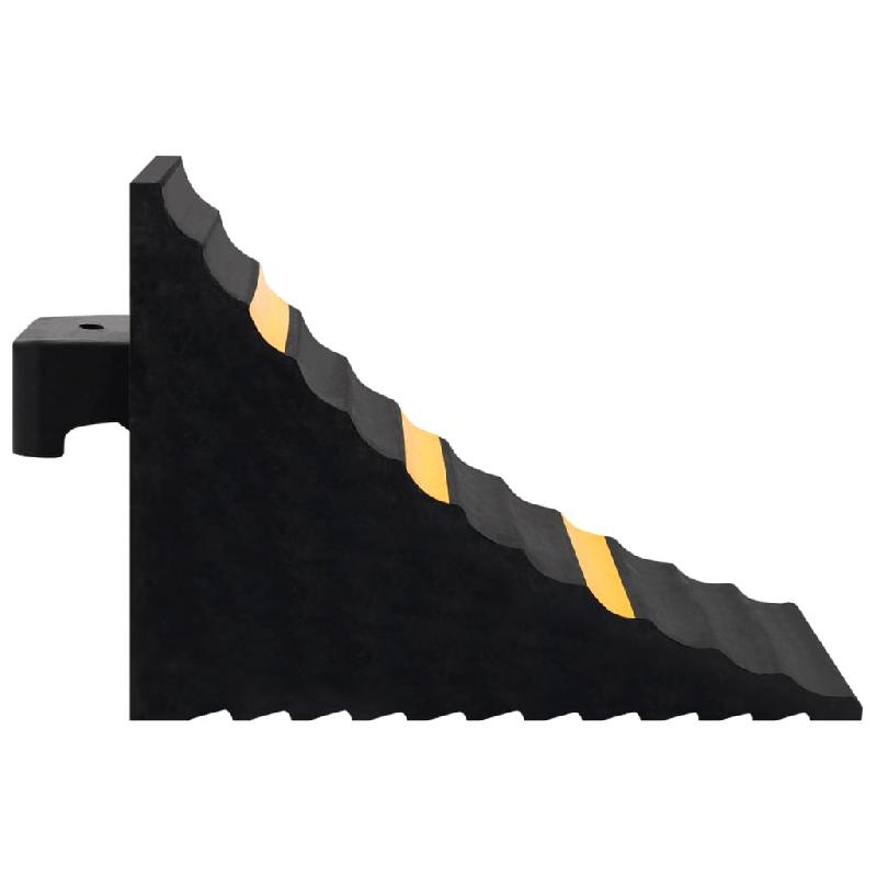 Vidaxl cales de roue 2 pcs 29x16x19 cm caoutchouc 150991_4