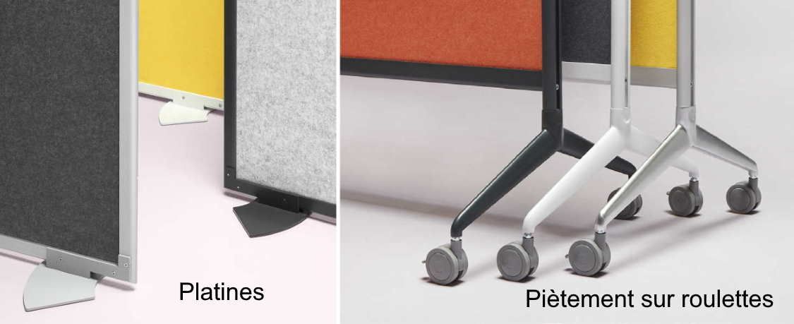 Cloison acoustique TEN-LIMIT - modulable avec cadre aluminium et panneau en fibres PET recyclé_4