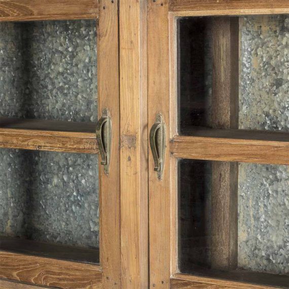 00119001000527 - Meuble présentoir vintage en bois - Francisco Segarra - 187x42xH154cm_4