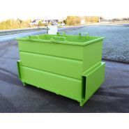 Fap - Benne à fond ouvrant avec sécurité par étriers articulés - Goubard SARL - capacité 515 à 2075 L_4