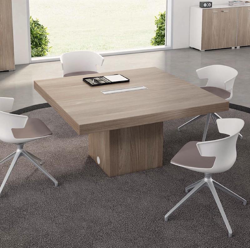 Table de réunion carrée T45 - Officity - Orme_4