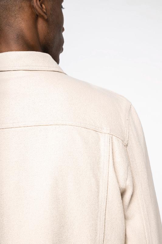 Veste écoresponsable en chanvre homme - Native Spirit - Réf: NS606 - 90% coton biologique, 10% chanvre - Coupe droite, boutons recyclés_4