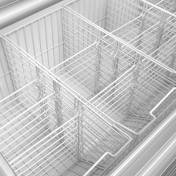 Vitrine froid négatif à deux niveaux Blanc - 408 L | Tefcold - TD500_4