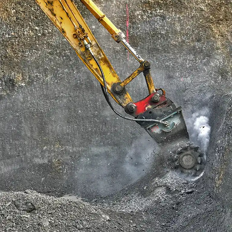 Broyeur 120hp - Pour pelles de 24 à 35t - Rockwheel D30 RZ-B30_4