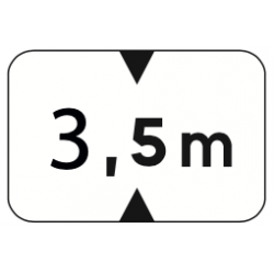 Panonceau hauteur véhicules M4v - WP Signalisation - Conformité NF et CE_4