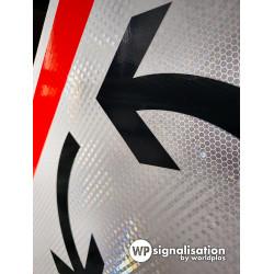 Panneau de priorité AB25 - Carrefour à sens giratoire - Haute durabilité - Made in France - Conforme NF et CE_4