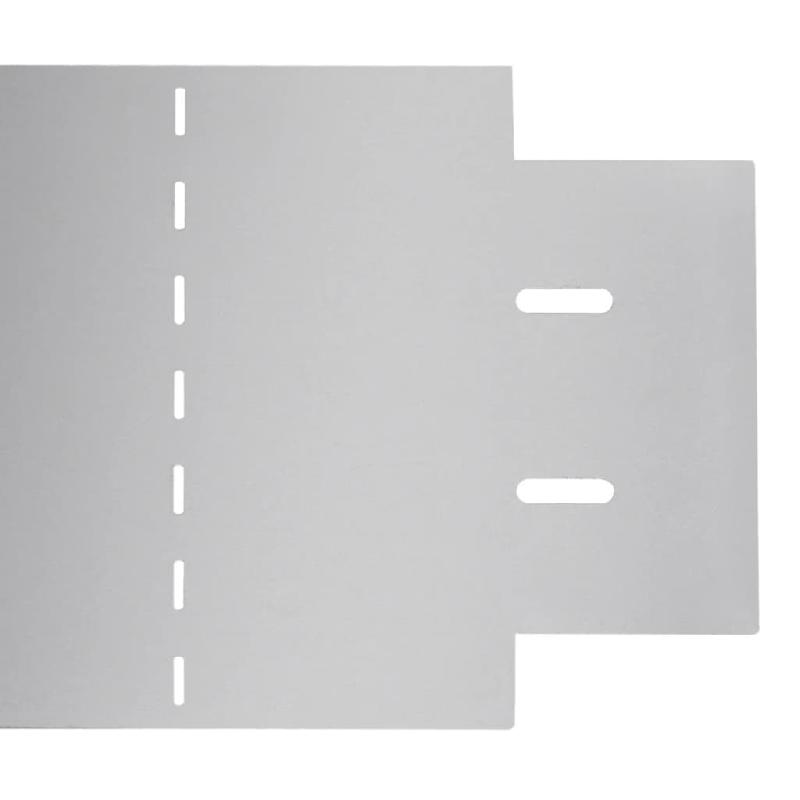 Vidaxl bordure de pelouse 5 pcs acier galvanisé 100 x 20 cm 142668_4