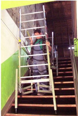 Escalutop échafaudage - ultralu - hauteur travail 5.00 m à 7.00 m_4