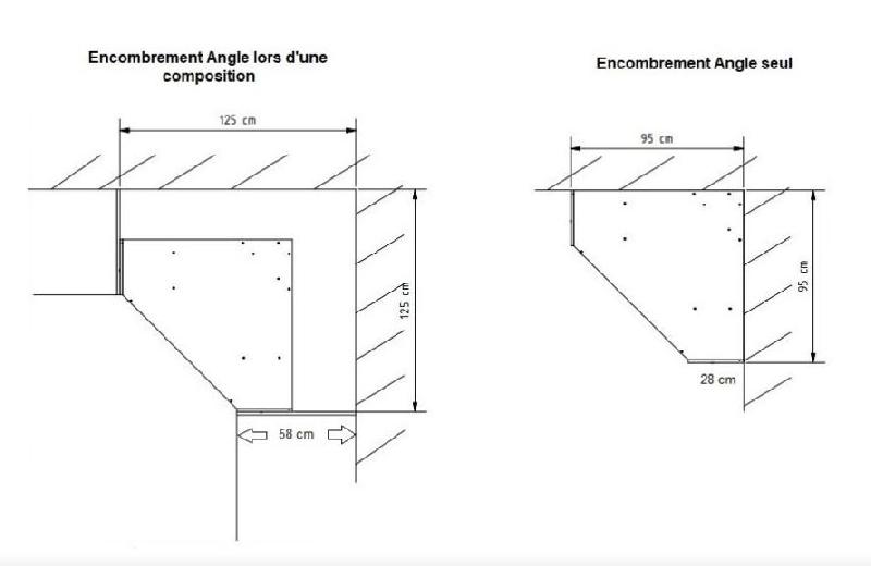 Composition d'angle dressing DINGLE chêne - 7 portes miroirs - Pratique et élégant_4