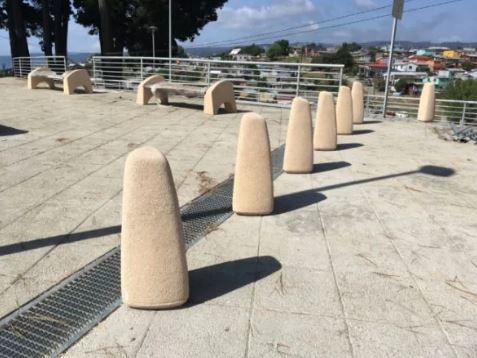 Borne en Béton Pausista - 28 x 27 x 71 cm - 66 kg - Ciment Green Seal - Réduction CO2_4