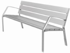 Banc public Modo La Forest - métal - Matériau robuste_4