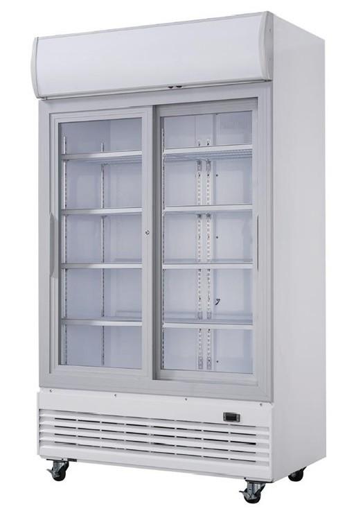 Vitrine réfrigérée 2 portes coulissantes 950 litres avec roulettes - gaz écologique r290_4