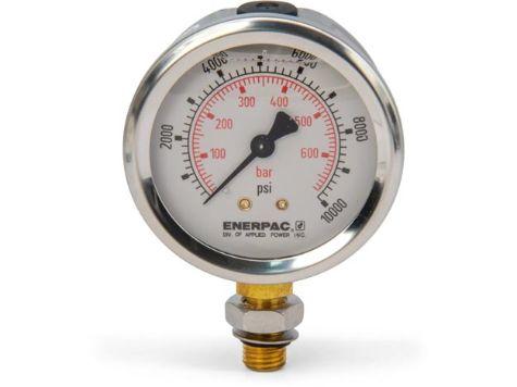 G2535SL, Manomètre, 63 mm Face, Raccord vers le bas, Glycerine Filled, 700 bar pression maximale_4