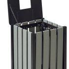 Corbeille publique Eden Etik - 50 L / 110 L - Avec ou Sans Cendrier - Fabrication Française_4