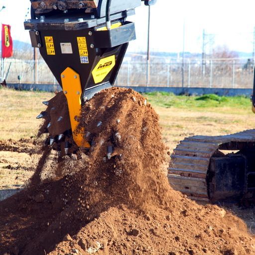 Fraise hydraulique MB-R900 pour pelle hydraulique - 19 à 35 tonnes - Largeur de coupe 1130 mm_4