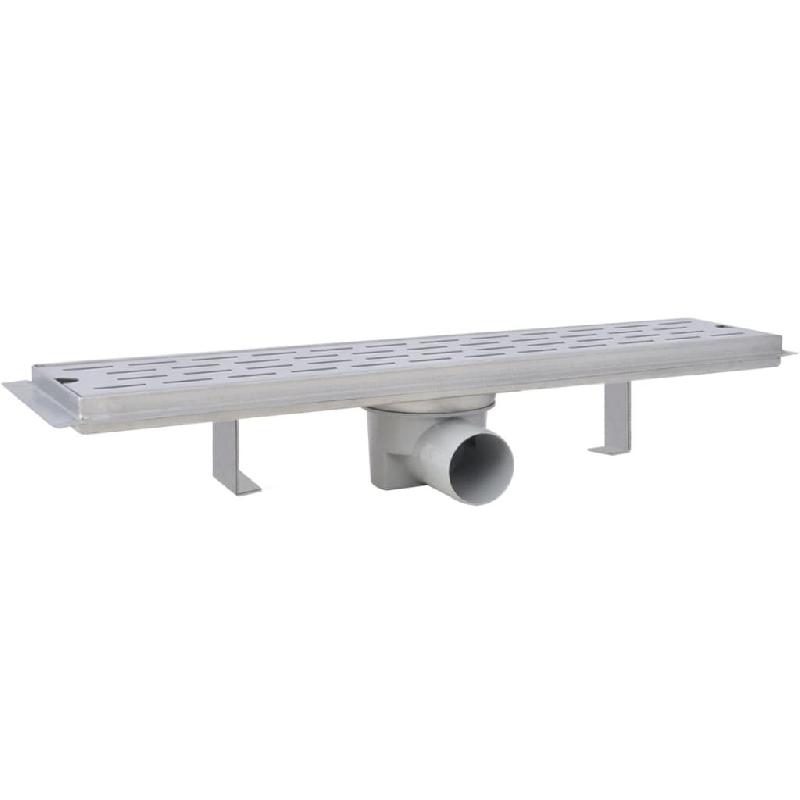 Vidaxl drain de douche linéaire 2 pcs ligne 530x140mm acier inoxydable 275953_4