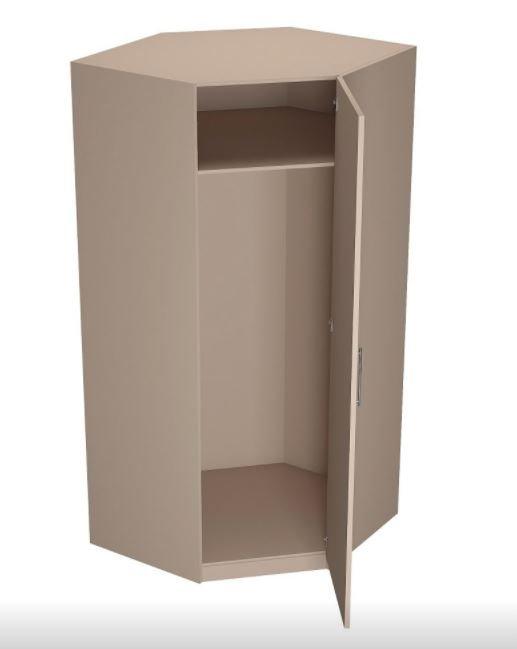 Composition angle lit escamotable Vertigo taupe mat 411 x 100 cm - couchage 160 x 200 cm avec multiples rangements_4