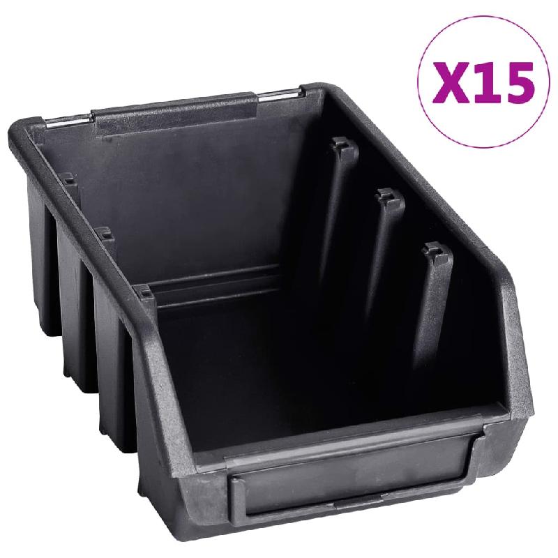 Vidaxl kit de bacs de stockage et panneaux muraux 29 pcs rouge et noir 146283_4