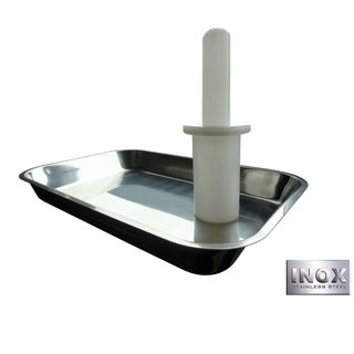Hachoir à viande électrique professionnel - 750W - 120 kg/h - Trémie inox - Transmission par engrenages à bain d'huile_4