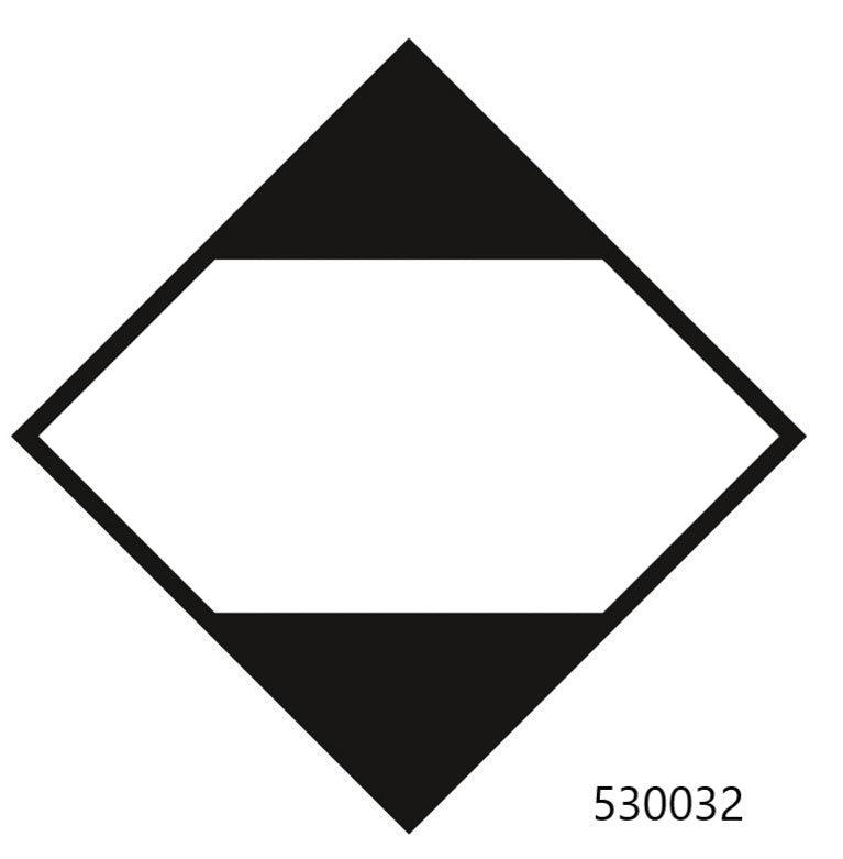 Étiquette matières dangereuses - 530035 – 10 x 10 cm - 