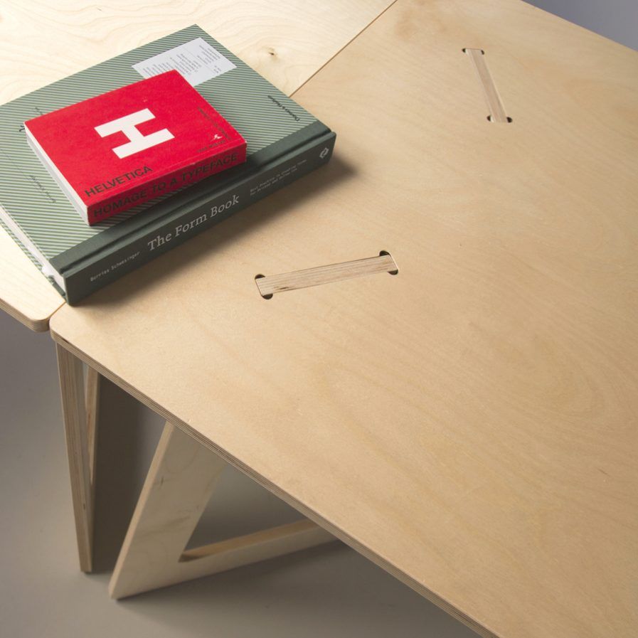 Bureau droit en bois démontable - Karya - Design simple et modulable - Connecteurs PlayWood™_4