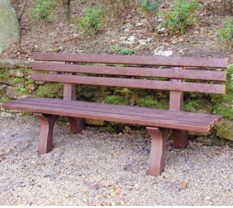 Banc urbain design intemporel - grande diversité de coloris - TRAFALGAR SQUARE - matière hanit®_4