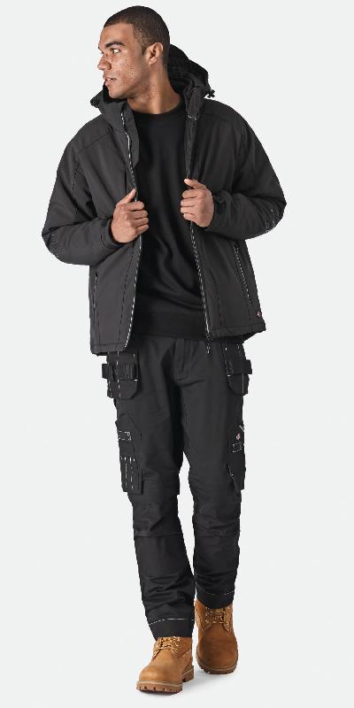 Veste Softshell WINTER homme (JW7019) - Réf: DK0A4XTM - Imperméable, Respirante, Rembourrée, Multipoches_4