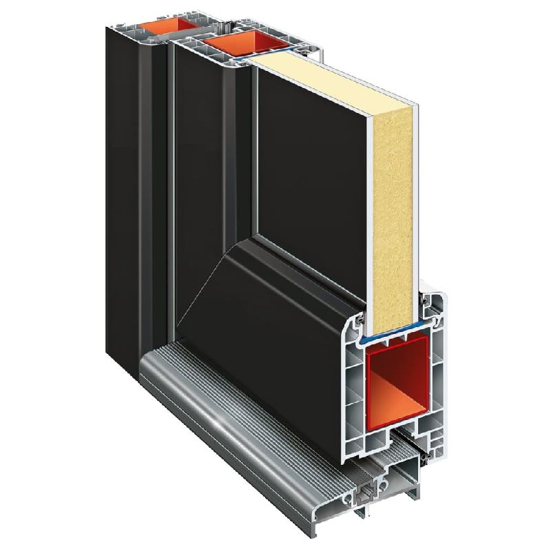 Vidaxl porte d'entrée anthracite 108x208 cm pvc 3157105_4