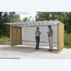 Abri extérieur à vélos, motos en bois & tôle - Abri initial 4 x 2,25 x 2,07 m de hauteur renforcé - Livré sans visserie_4